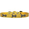 Mirage Pet Products Arrows Widget Croc Dog Collar YellowSize 12 720-26 YWC12